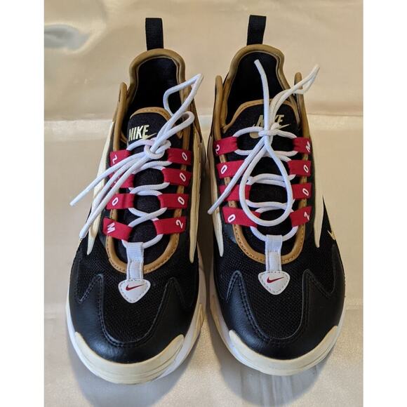 Nike Zoom 2K Women's Sneakers Casual Shoes Black/Metallic Gold AO0354-005 Size 6 - Picture 3 of 11
